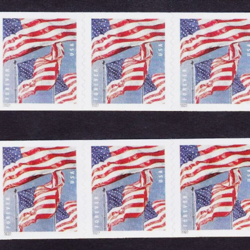 2022 US FLAGS Booklet of 1000 Forever Stamps - Picture 3 of 5